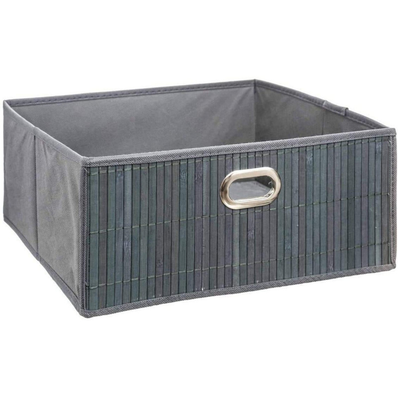 Basket 5five Grey 31 x 31 x 13.5 cm Bamboo