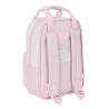 School Bag Safta Flor Pink White (20 x 28 x 8 cm)