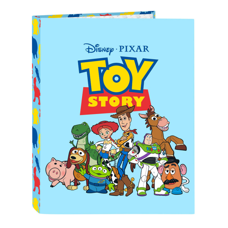 Ring binder Toy Story Ready to play Light Blue A4 (26.5 x 33 x 4 cm)