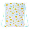 Backpack with Strings Safta Solete White Yellow (26 x 34 x 1 cm)