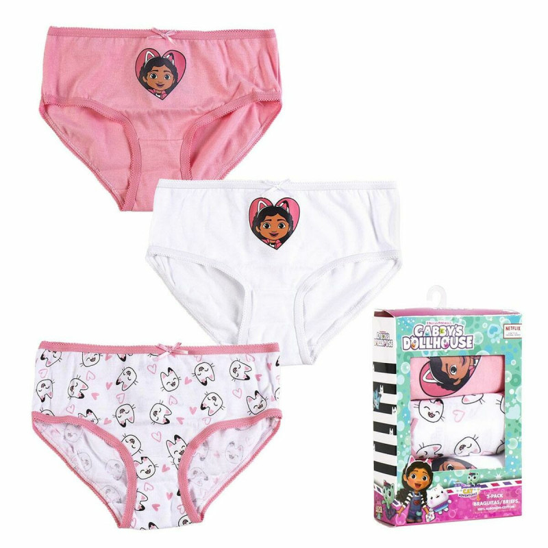 Pack of Girls Knickers Gabby's Dollhouse 3 Units Multicolour