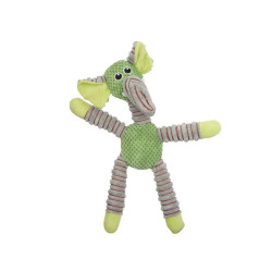 Dog toy Green Grey Elephant 32 x 40 x 18 cm Fluffy toy with sound