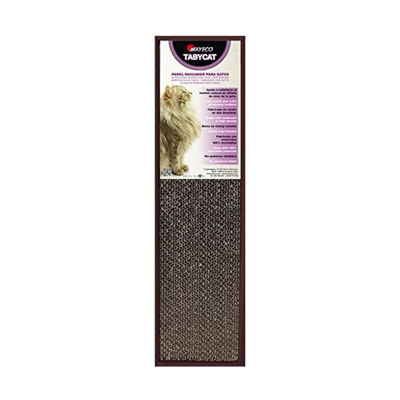 Scratching Post for Cats Nayeco TABY CAT Brown Cardboard 48 x 13 x 4 cm