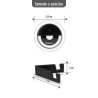 Rechargeable Selfie Ring Light KSIX TP-8427542116006_BXYOUTBMINI_Vendor 3W