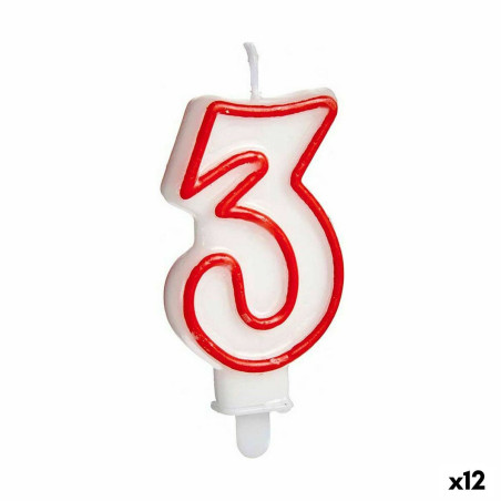 Candle Birthday Number 3 (12 Units)