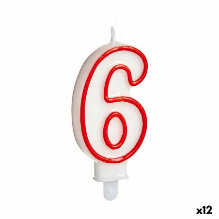 Candle Birthday Number 6 (12 Units)