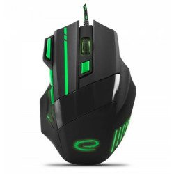 Optical mouse Esperanza EGM201G Black Green Black/Green