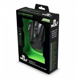 Optical mouse Esperanza EGM201G Black Green Black/Green