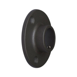 Wardrobe rod support Stor Planet Black Ø 1,9 cm Satin finish (2 Units)