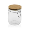 Glass Jar Versa 750 ml Crystal Bamboo 10 x 14 x 10 cm