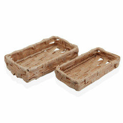 Basket set Versa 11 x 4 x 20 cm Polyethylene Bath & Shower (2 pcs)