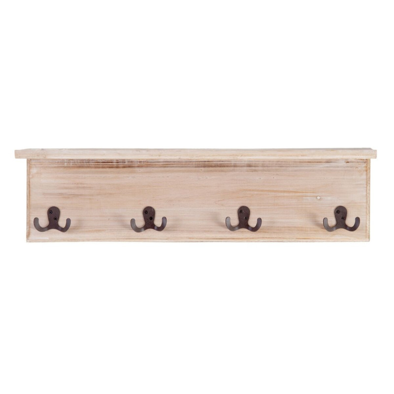 Wall mounted coat hanger 65 x 15 x 18 cm Fir wood