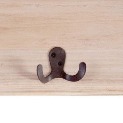 Wall mounted coat hanger 65 x 15 x 18 cm Fir wood