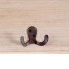 Wall mounted coat hanger 65 x 15 x 18 cm Fir wood