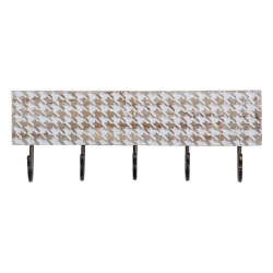 Wall mounted coat hanger 46 x 7 x 16,5 cm Metal Wood