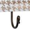 Wall mounted coat hanger 46 x 7 x 16,5 cm Metal Wood