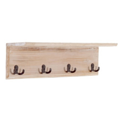 Wall mounted coat hanger 65 x 15 x 18 cm Fir wood