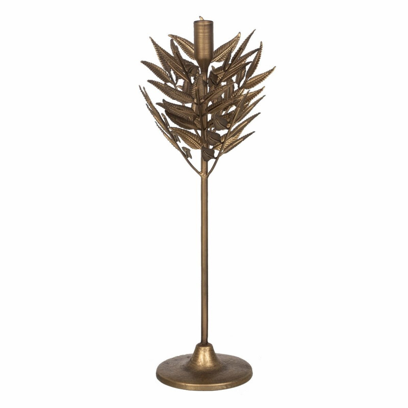 Candleholder Golden Iron 17 x 17 x 43 cm