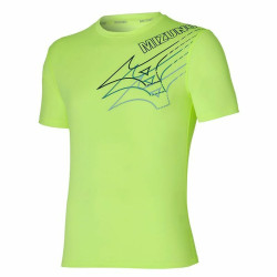 Men’s Short Sleeve T-Shirt Mizuno Core Tee Lime green