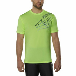 Men’s Short Sleeve T-Shirt Mizuno Core Tee Lime green