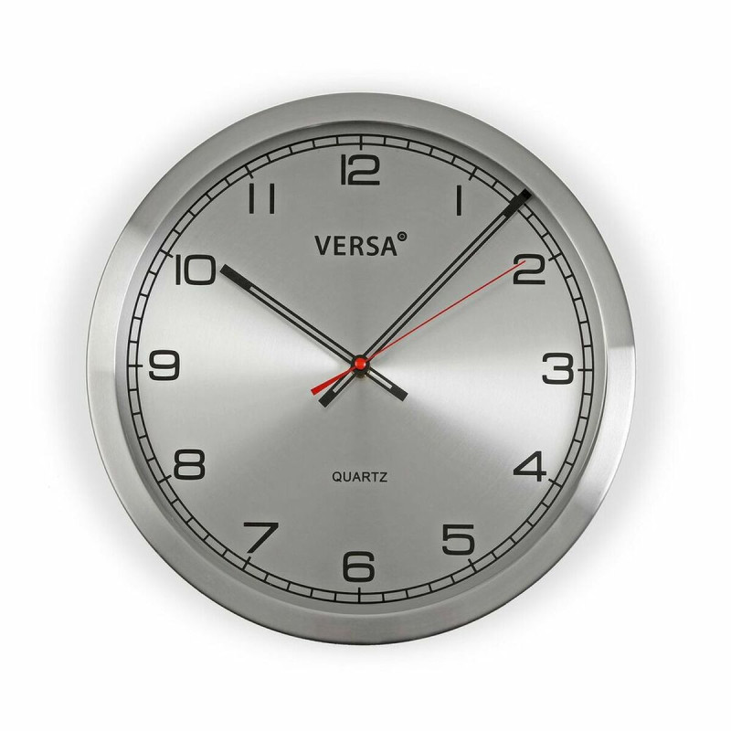 Wall Clock Versa Aluminium (4,1 x 25 x 25 cm)