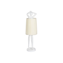 Floor Lamp Home ESPRIT White Resin 50 W 220 V 46 x 41 x 137,5 cm