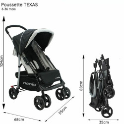 Baby's Pushchair Nania Texas Black