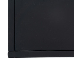 TV furniture 120 x 32 x 55 cm Black Steel