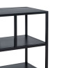 TV furniture 120 x 32 x 55 cm Black Steel