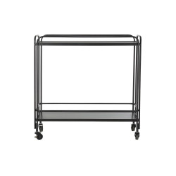 Console DKD Home Decor Crystal Black Metal (80 x 28 x 80,5 cm)