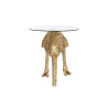 Small Side Table Home ESPRIT Golden Resin Crystal 60 x 60 x 62 cm