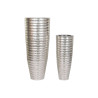 Set of Planters Home ESPRIT Silver Metal 51 x 51 x 123 cm