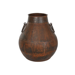 Vase Home ESPRIT Dark brown Iron 55 x 55 x 64 cm