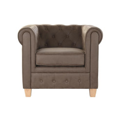 Armchair DKD Home Decor 80 x 80 x 70 cm Wood Dark brown