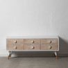 TV furniture KLEE 120 x 40 x 50 cm Natural Pine White