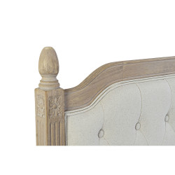 Headboard DKD Home Decor Beige Natural Rubber wood 160 x 6 x 120 cm