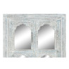 Wall mirror Home ESPRIT Turquoise Wood Stripped 110 x 8 x 1120 cm