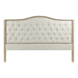 Headboard DKD Home Decor Beige Rubber wood 160 x 10 x 133 cm