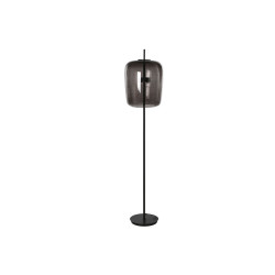 Floor Lamp Home ESPRIT Black Grey Metal Crystal 35 x 35 x 168 cm