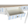 Console DKD Home Decor Ceramic White Sky blue (110 x 40 x 79 cm)