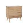 Chest of drawers DKD Home Decor Golden Light brown Paolownia wood MDF Wood Scandi 77 x 40 x 76 cm 75 x 40 x 76 cm