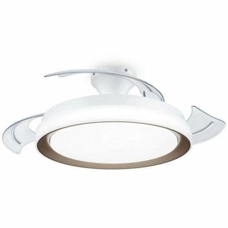 Ceiling Fan with Light Philips White Golden