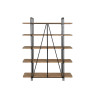 Shelves Home ESPRIT Black Wood Metal 119,5 x 35,5 x 155 cm