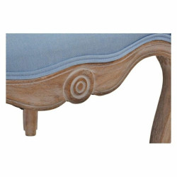 Armchair DKD Home Decor Blue Polyester Wood (58 x 56 x 69 cm)