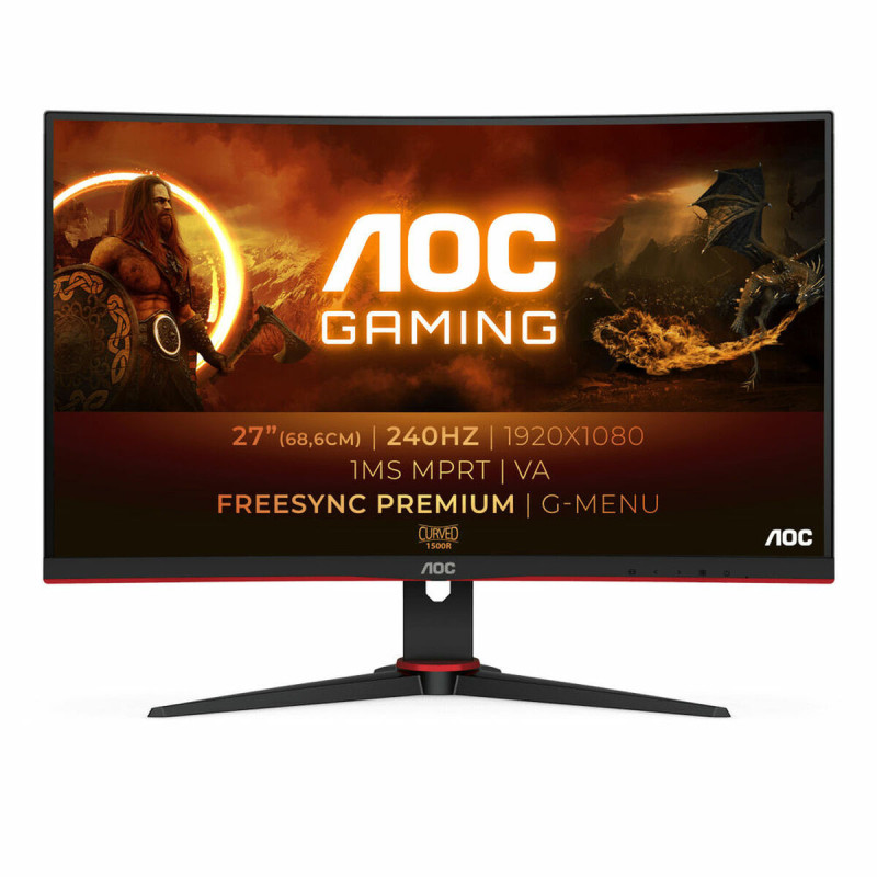 Monitor AOC C27G2ZE/BK Black Black/Red 1,8 m