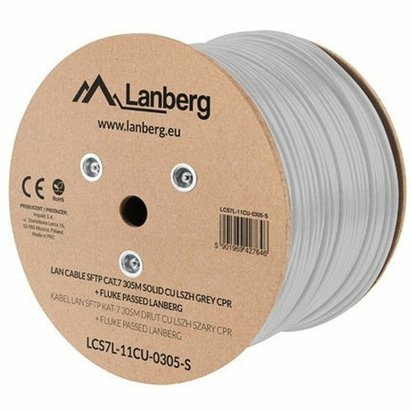 UTP Category 6e Rigid Network Cable Lanberg White 305 m