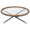 Centre Table Home ESPRIT Crystal Fir wood 100 x 100 x 40 cm