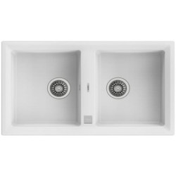 Sink with Two Basins Teka Stone 90 B-TG 2C