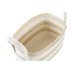 Basket DKD Home Decor 33 x 16 x 19 cm Natural Fibre