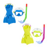 Diving Goggles with Snorkle and Fins Bestway Multicolour 24-27